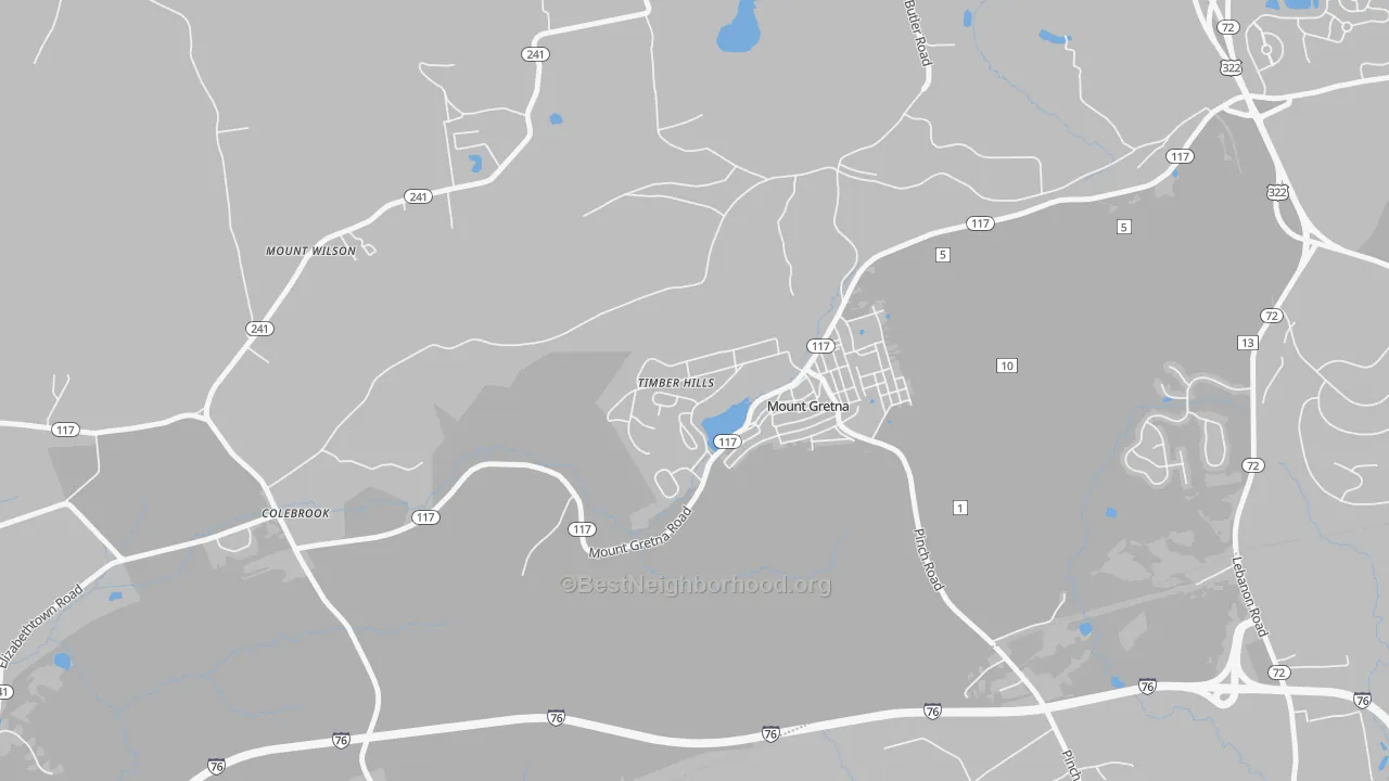 Transit Grade map of 17064, PA