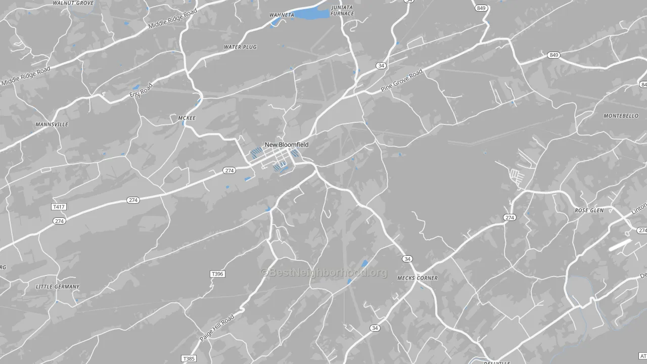 Transit Grade map of 17068, PA