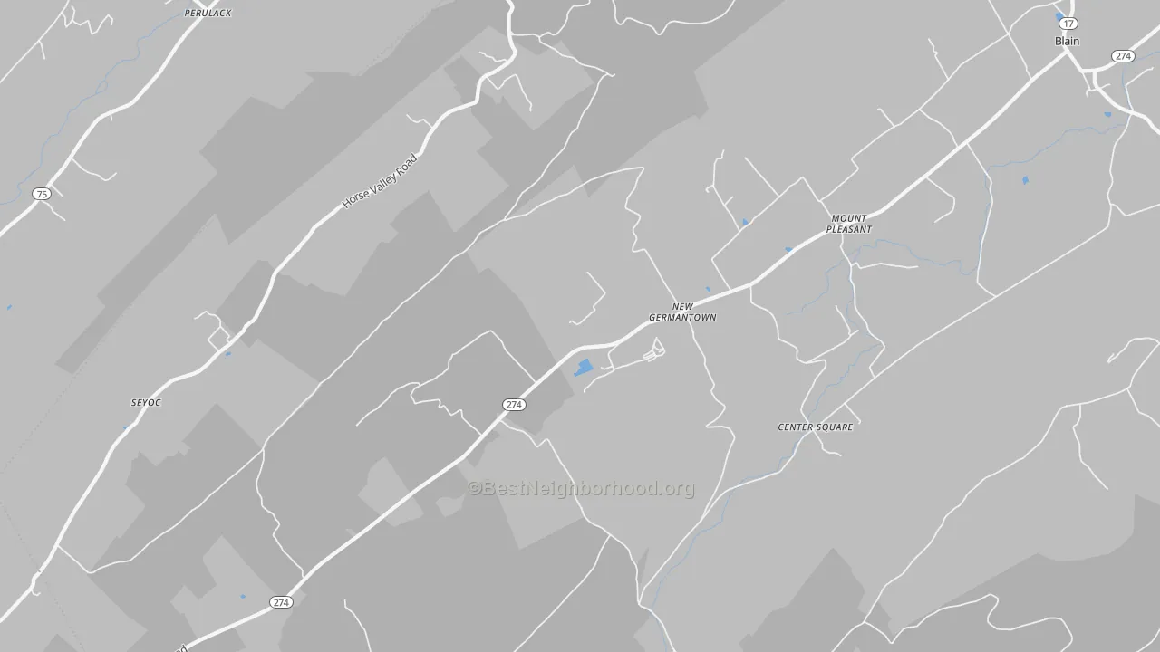 Transit Grade map of 17071, PA