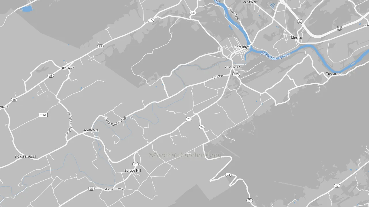 Transit Grade map of 17082, PA