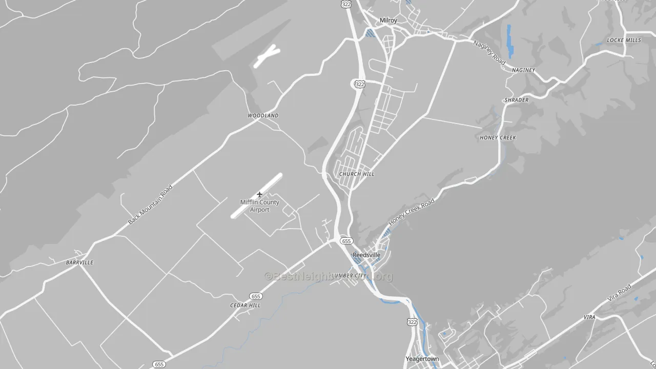 Transit Grade map of 17084, PA