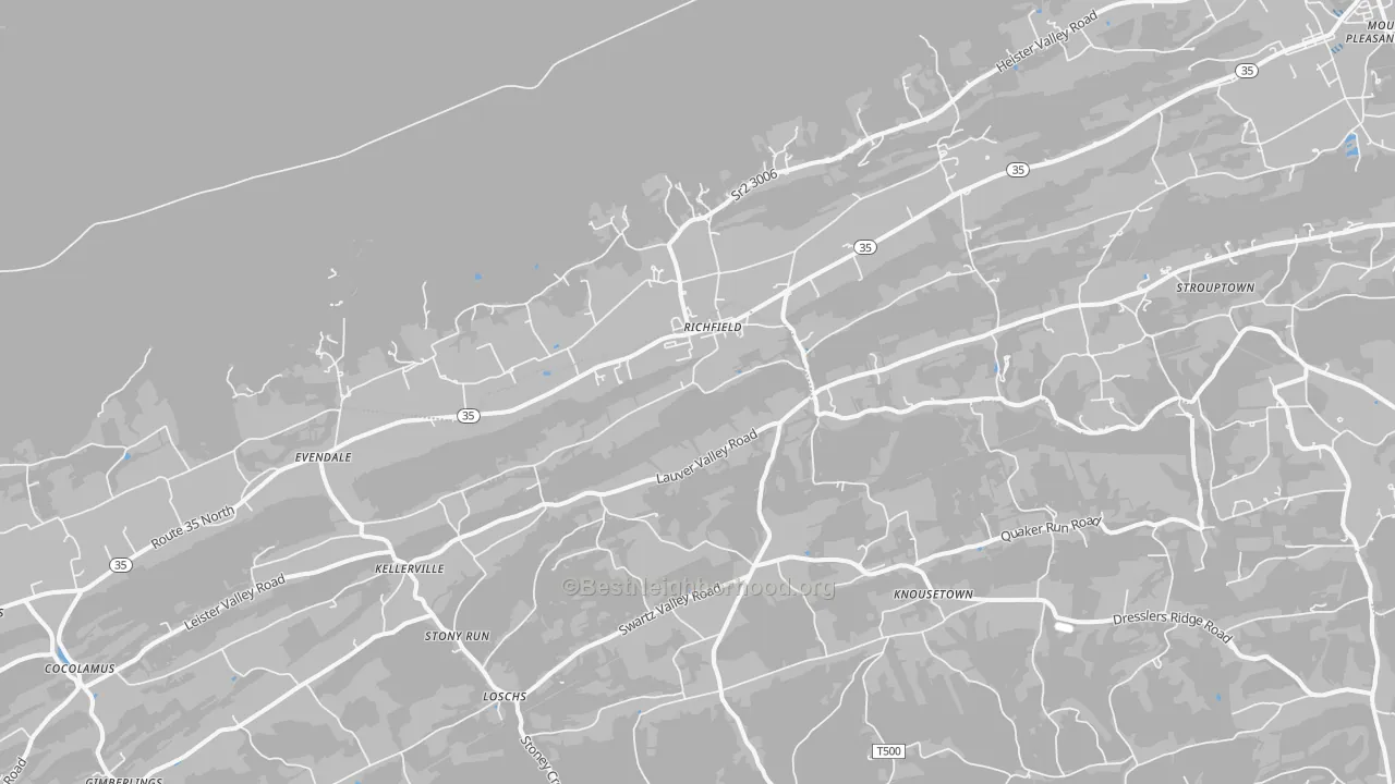 Transit Grade map of 17086, PA