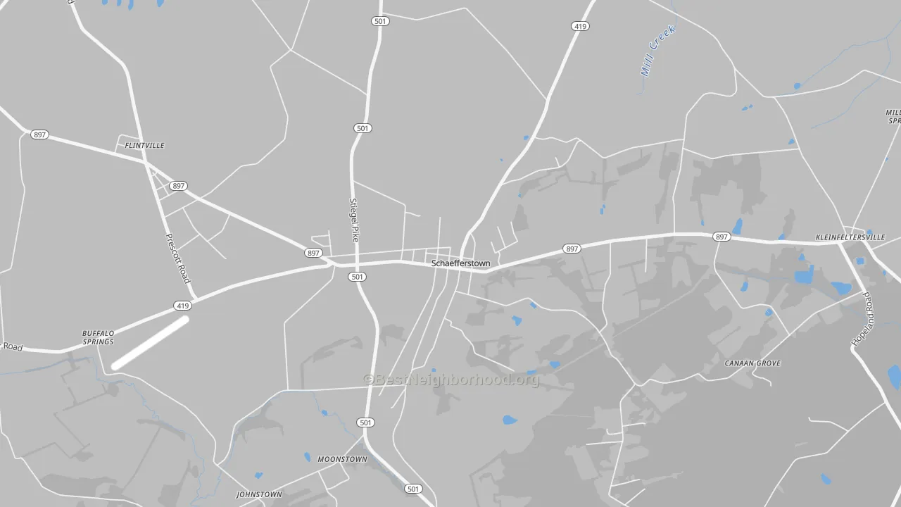 Transit Grade map of 17088, PA