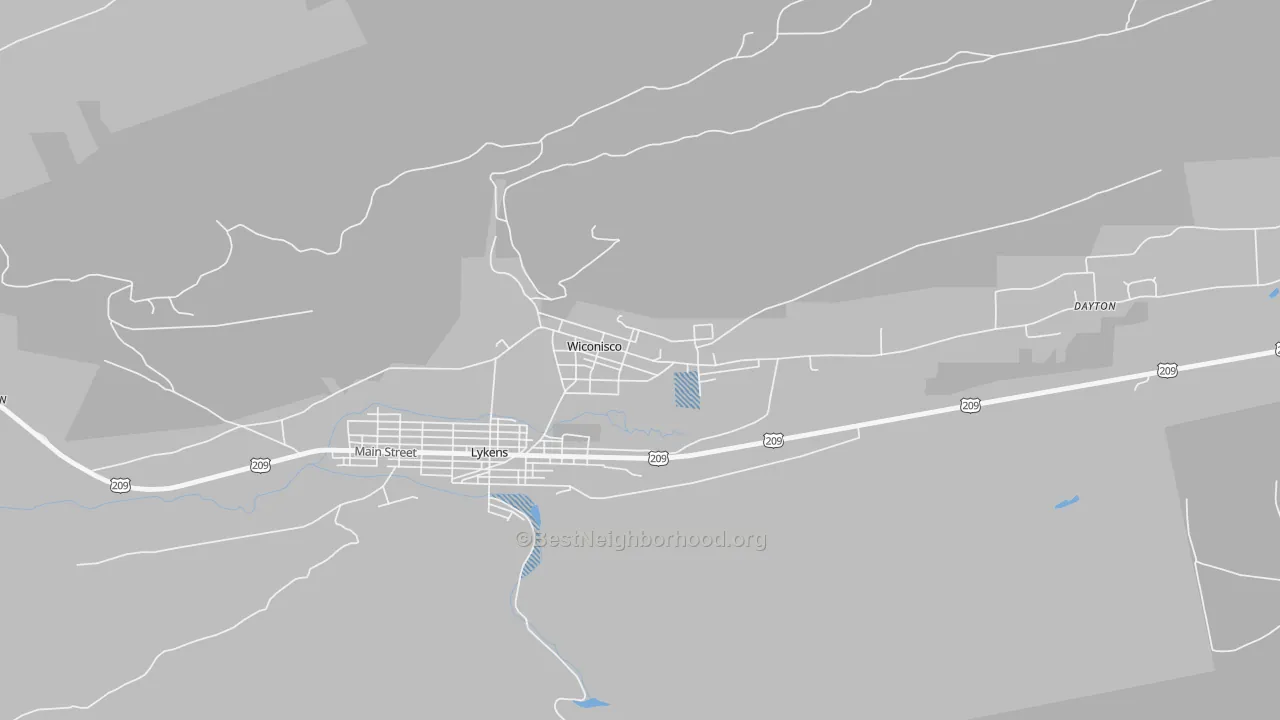 Transit Grade map of 17097, PA