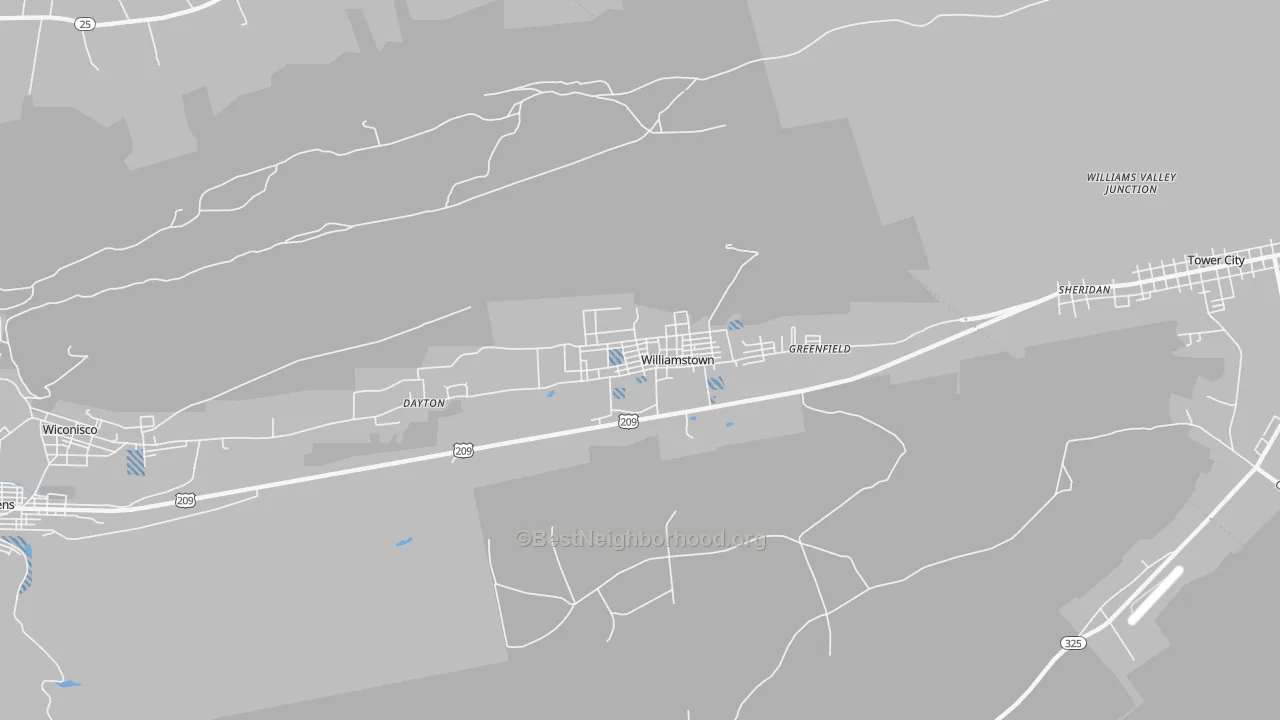 Transit Grade map of 17098, PA