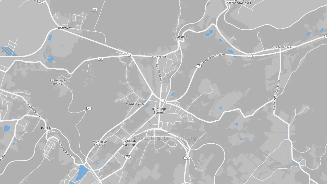Transit Grade map of 17214, PA