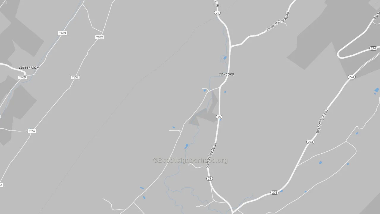 Transit Grade map of 17217, PA