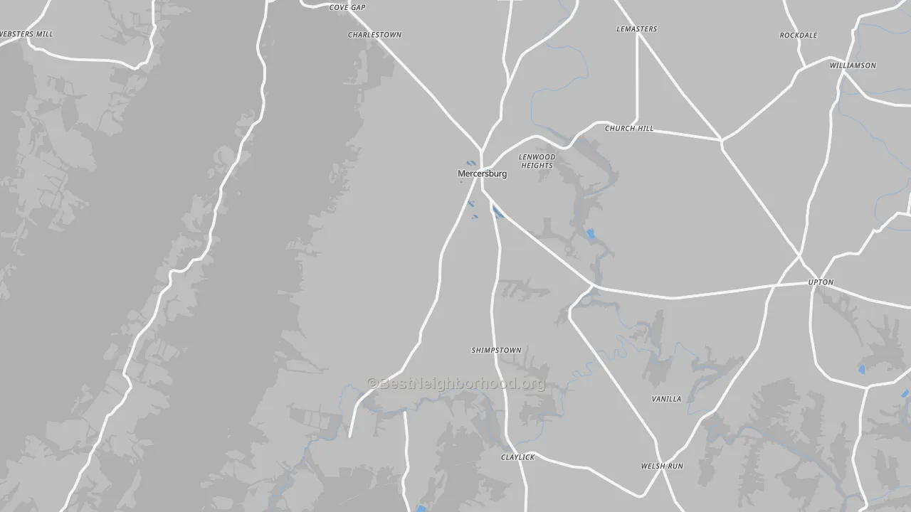 Transit Grade map of 17236, PA