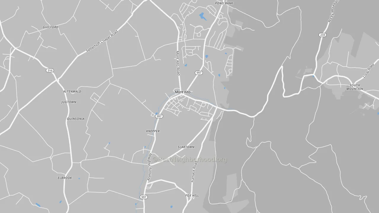 Transit Grade map of 17237, PA