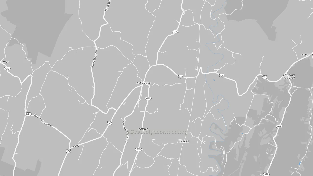 Transit Grade map of 17238, PA