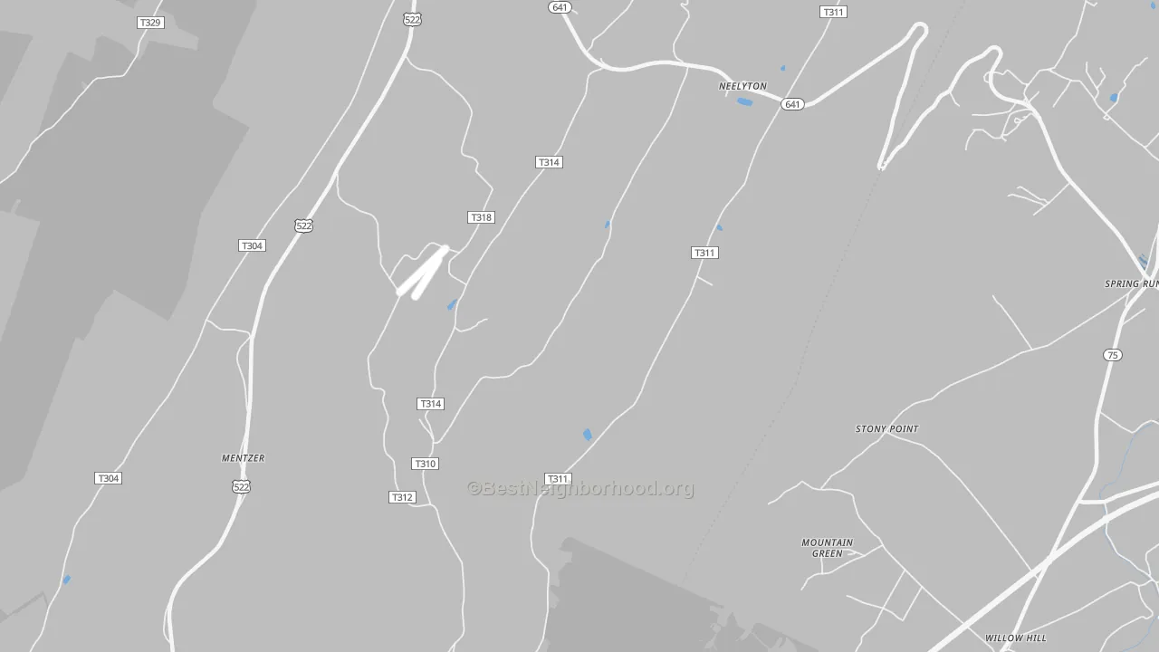 Transit Grade map of 17239, PA