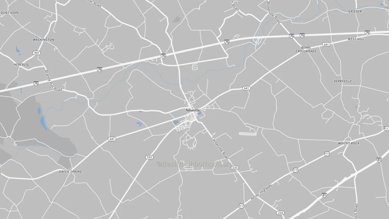 Transit Grade map of 17241, PA