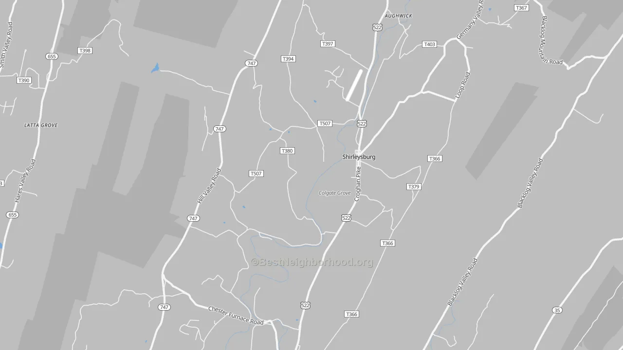 Transit Grade map of 17260, PA