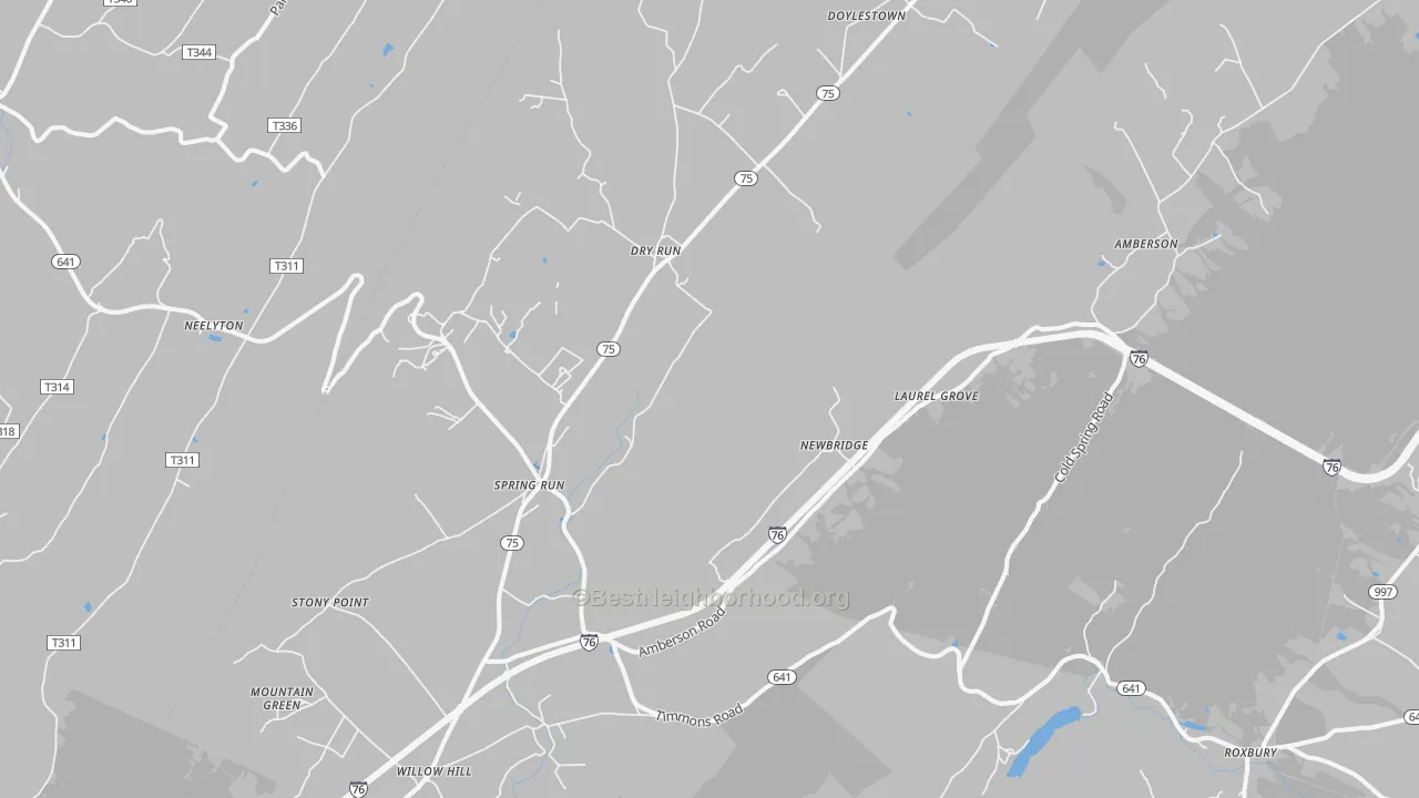 Transit Grade map of 17262, PA