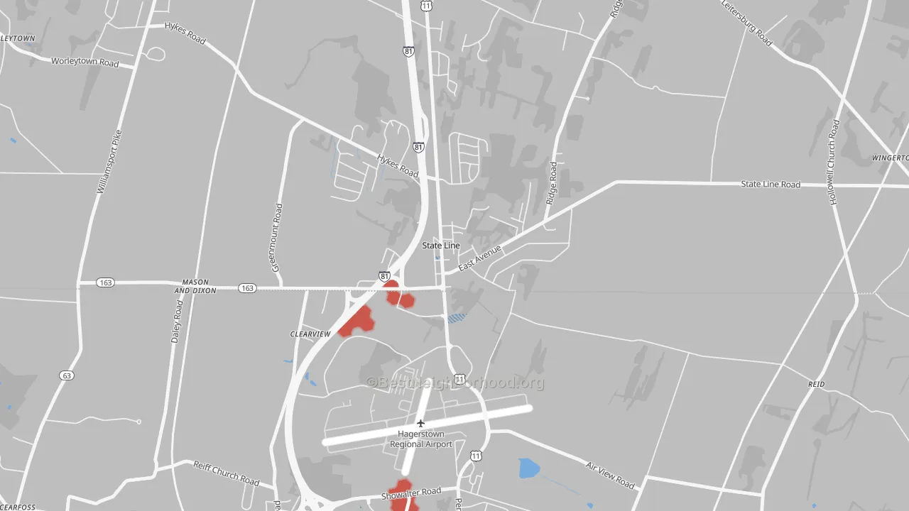 Transit Grade map of 17263, PA