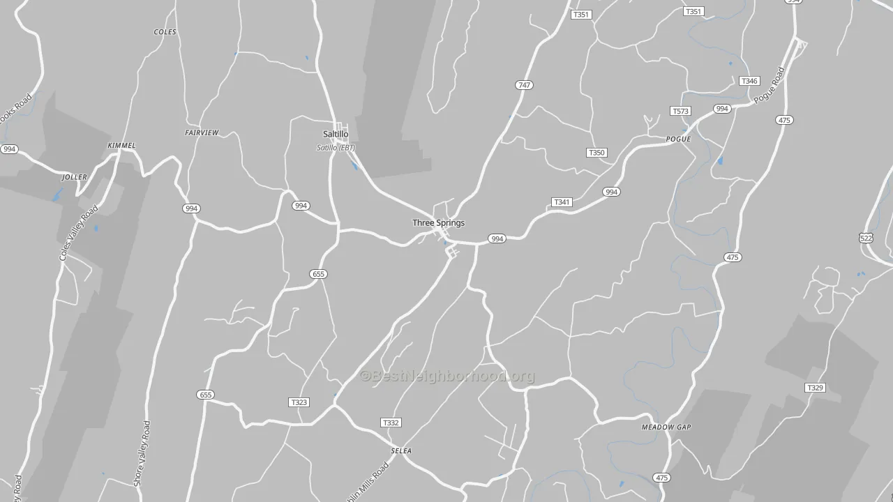 Transit Grade map of 17264, PA