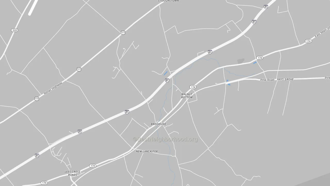 Transit Grade map of 17266, PA