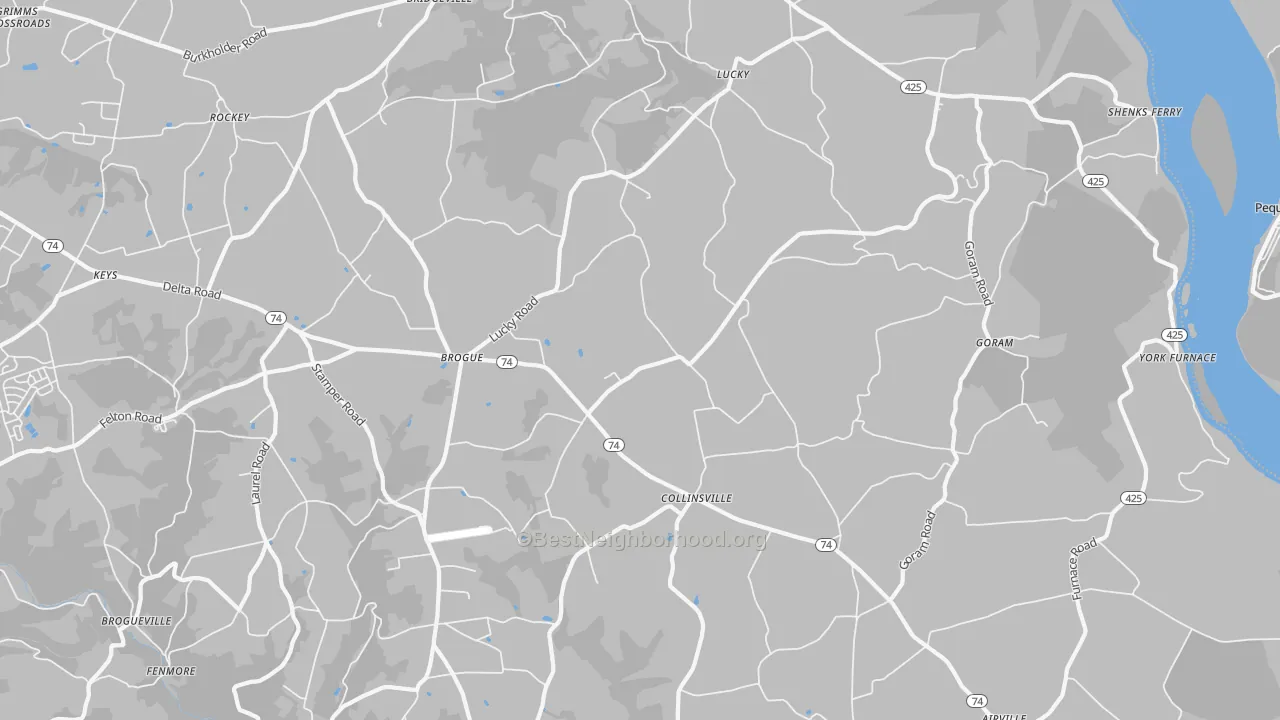 Transit Grade map of 17309, PA