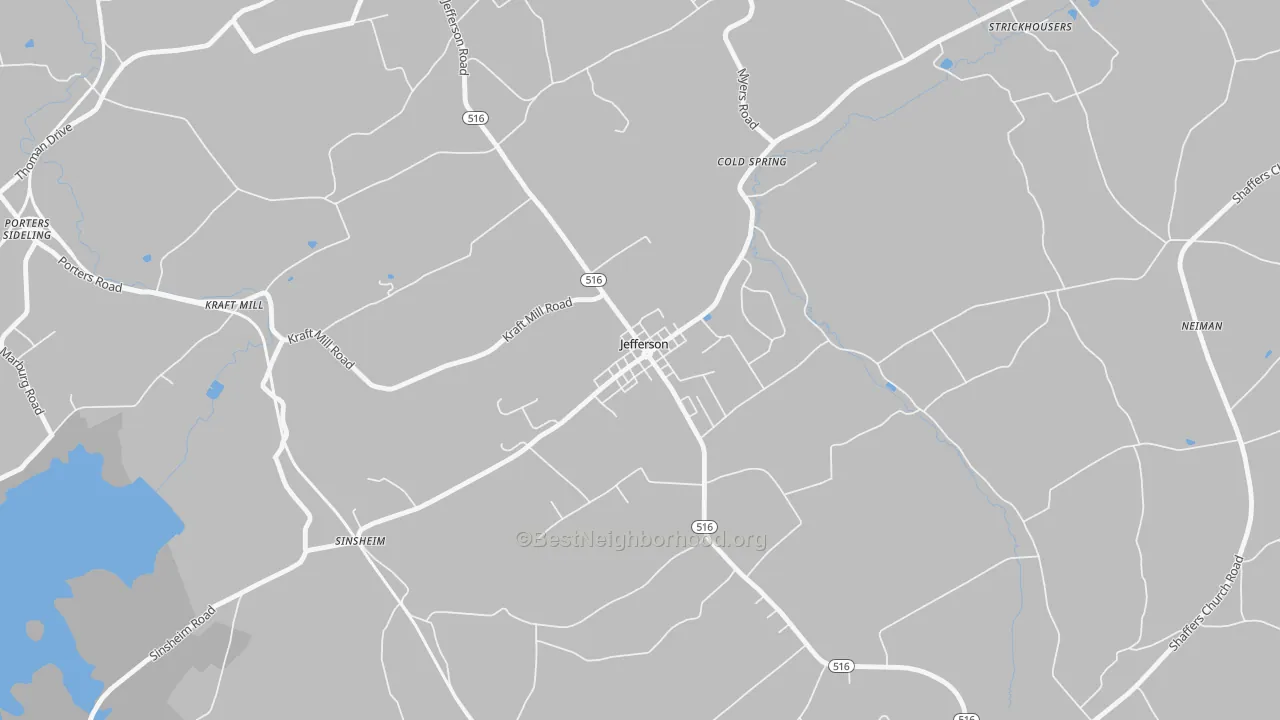 Transit Grade map of 17311, PA