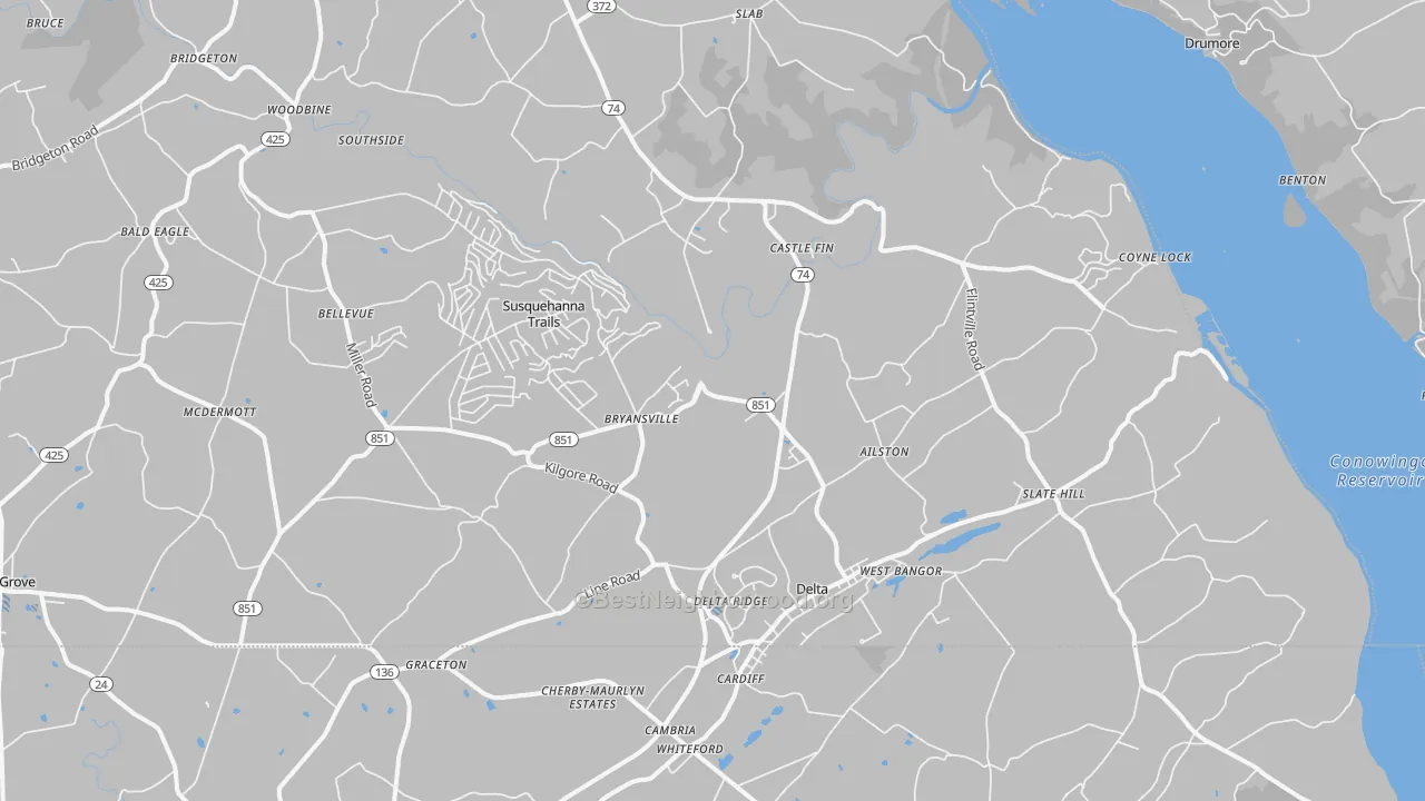 Transit Grade map of 17314, PA