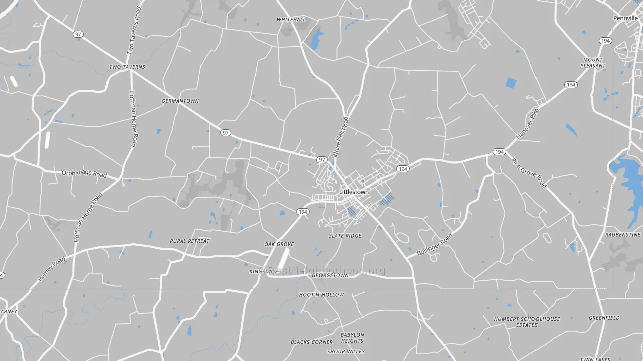 Transit Grade map of 17340, PA
