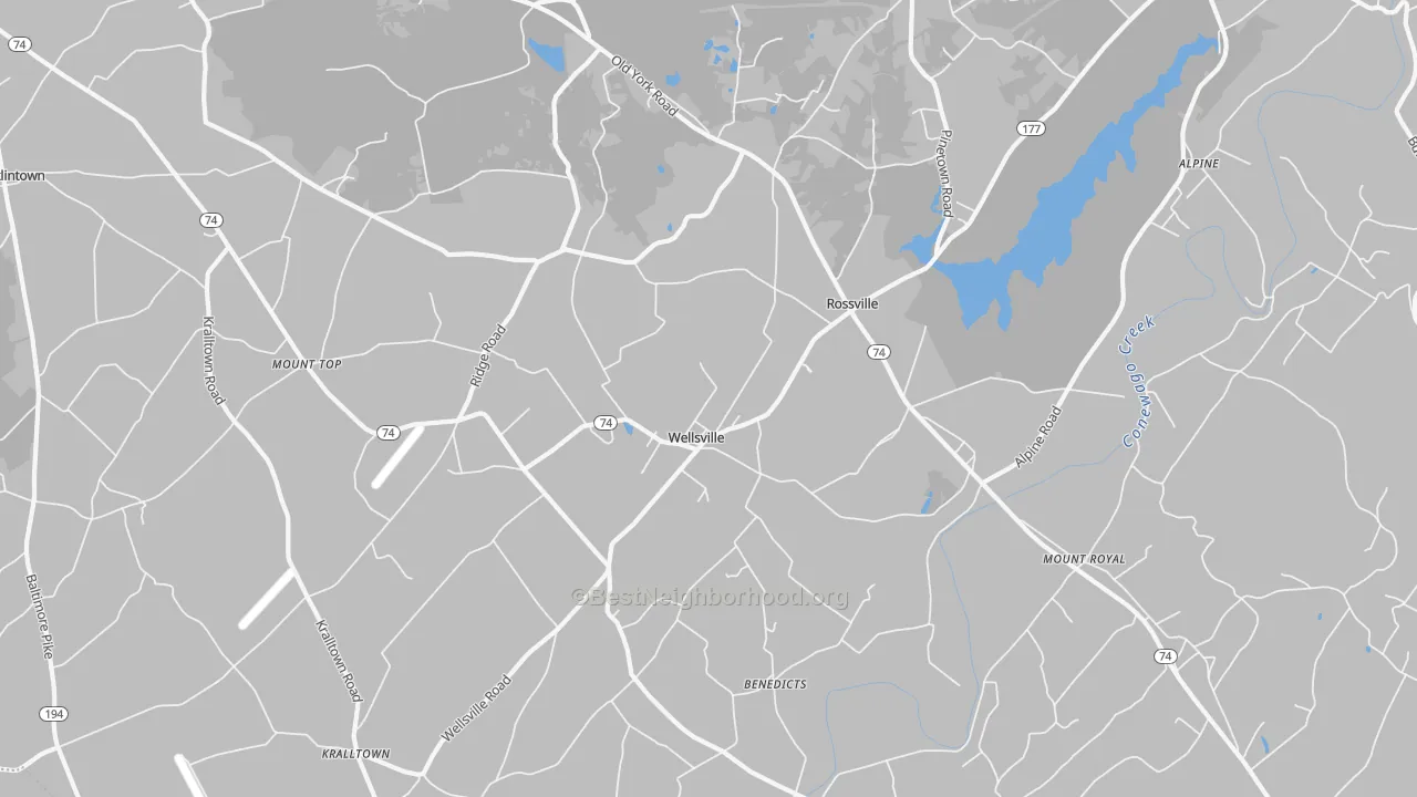 Transit Grade map of 17365, PA