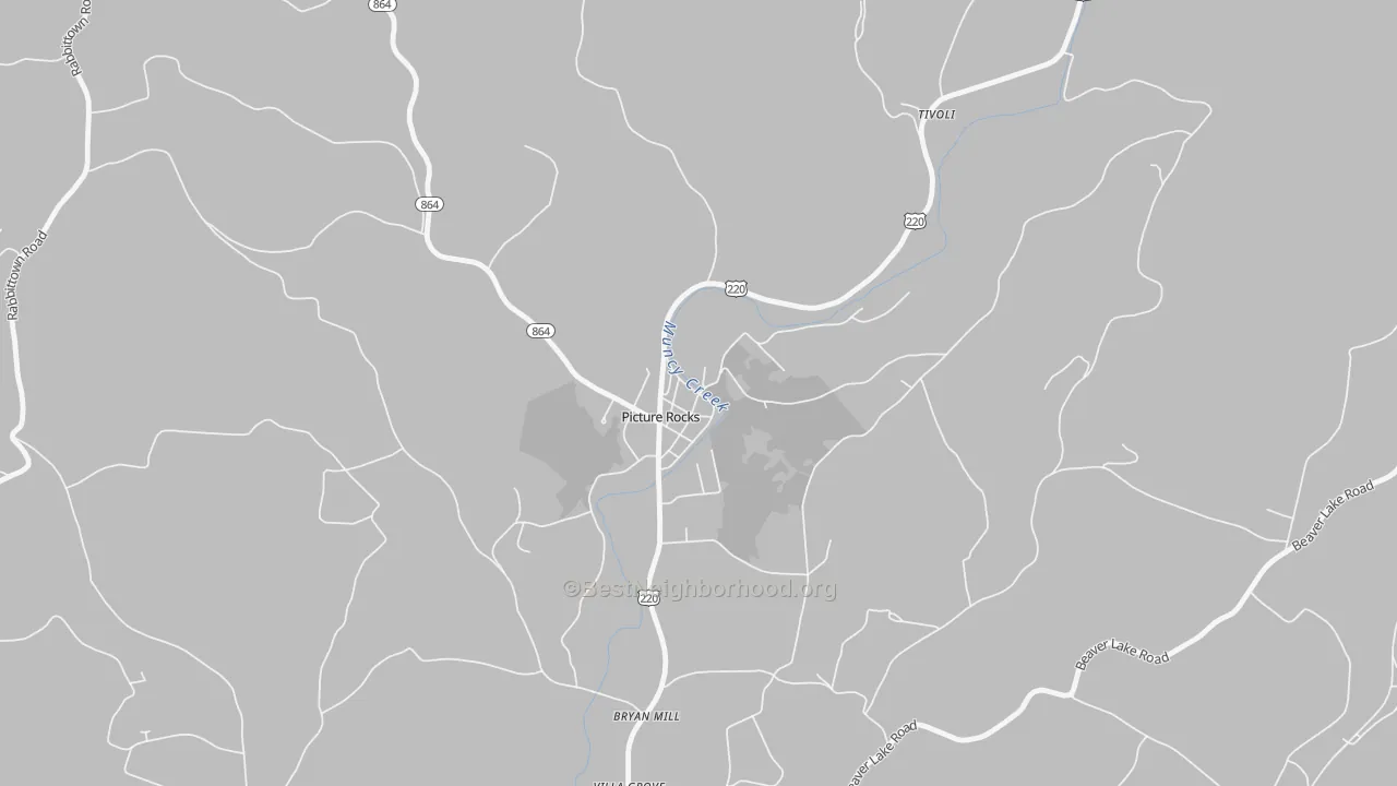Transit Grade map of 17762, PA