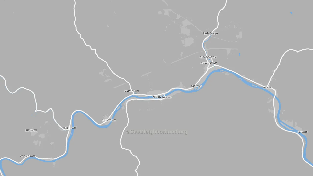 Transit Grade map of 17764, PA