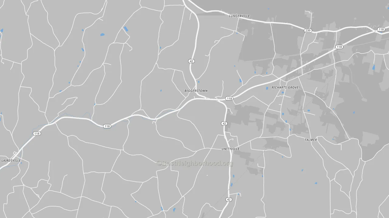 Transit Grade map of 17774, PA