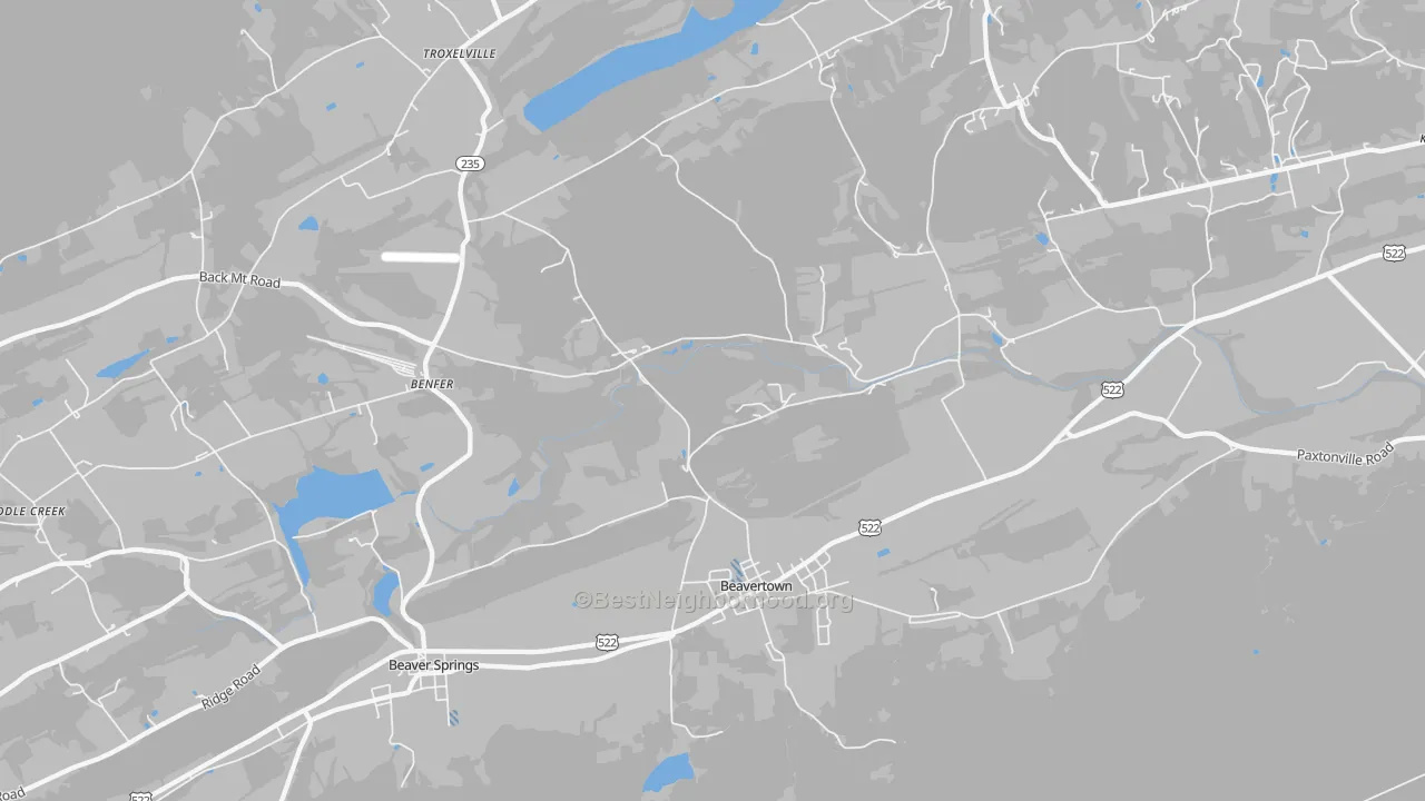 Transit Grade map of 17813, PA