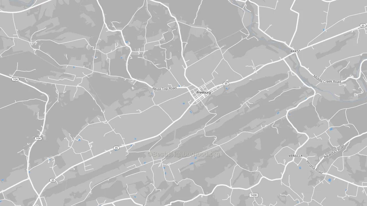 Transit Grade map of 17827, PA