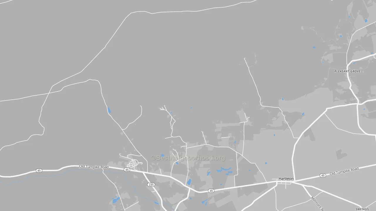 Transit Grade map of 17835, PA
