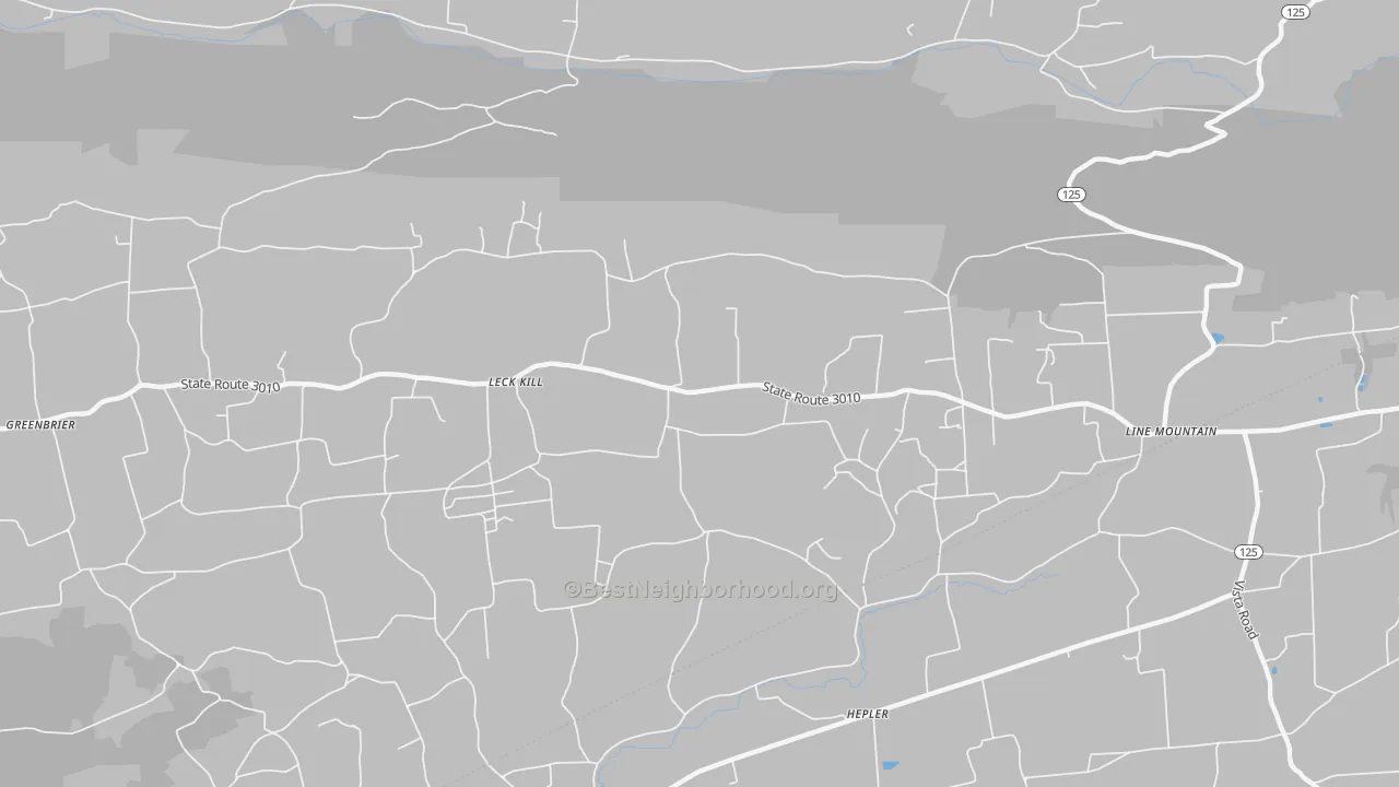 Transit Grade map of 17836, PA