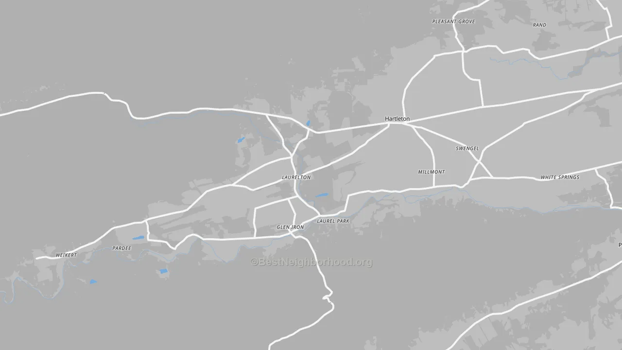 Transit Grade map of 17845, PA