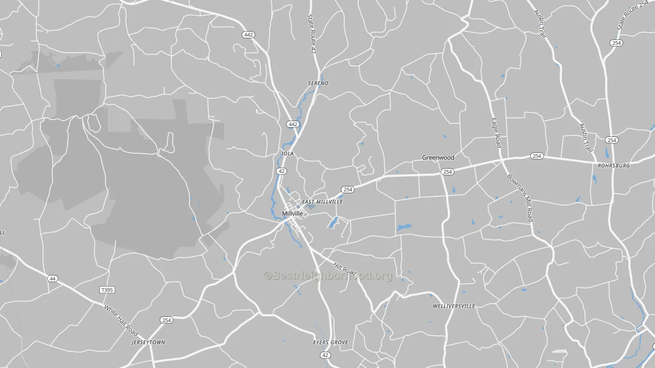 Transit Grade map of 17846, PA
