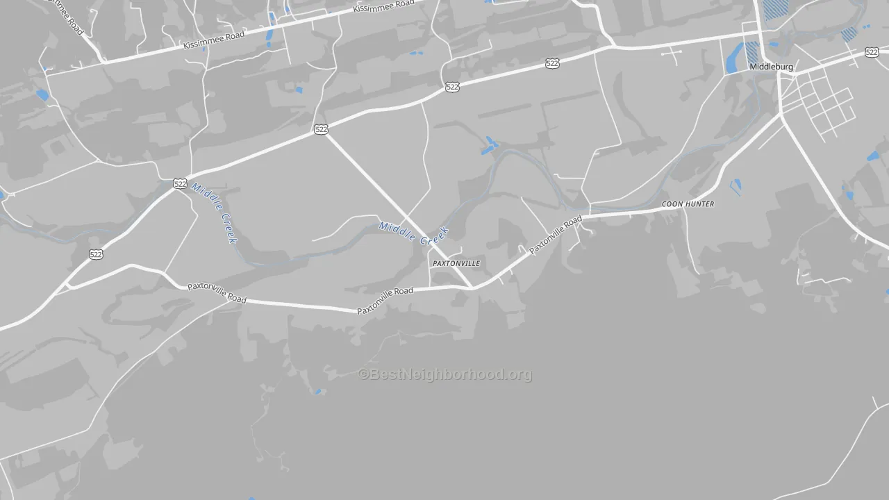 Transit Grade map of 17861, PA