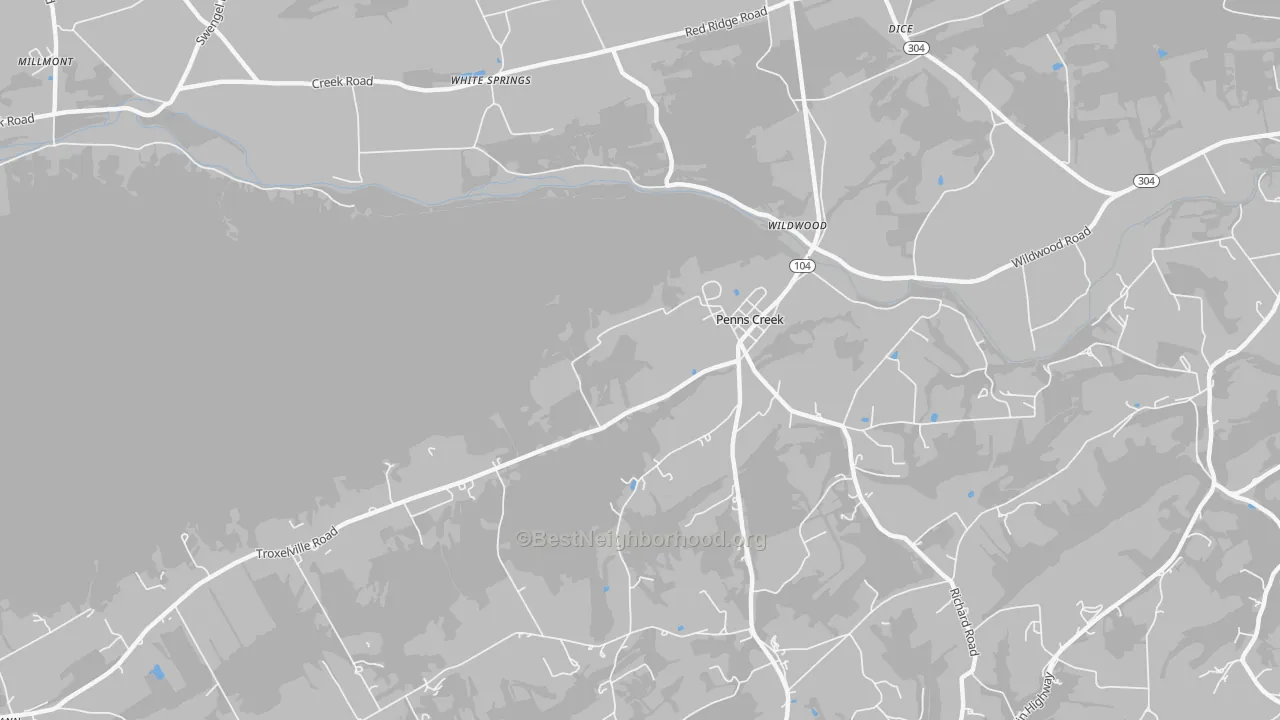 Transit Grade map of 17862, PA