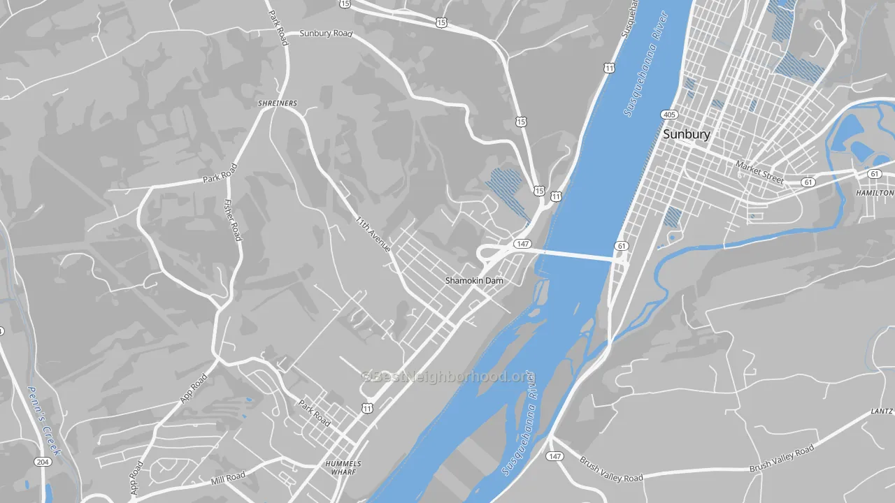 Transit Grade map of 17876, PA