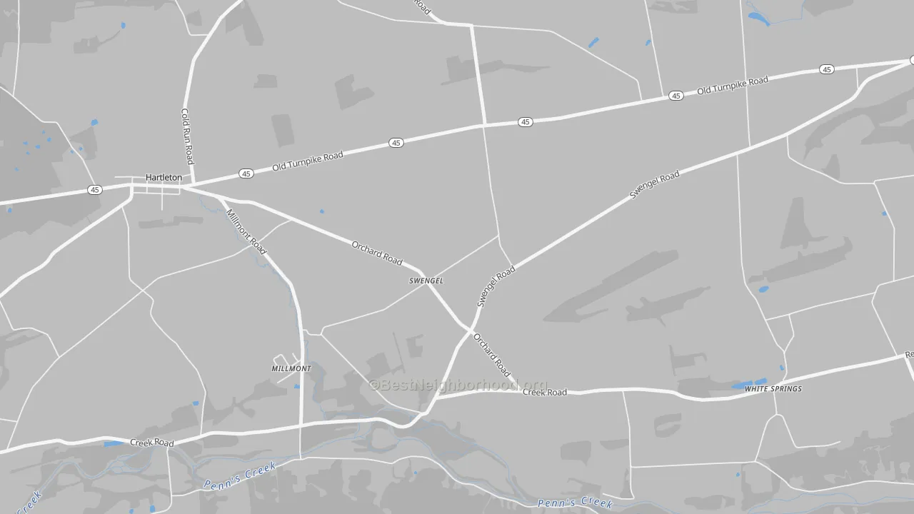 Transit Grade map of 17880, PA