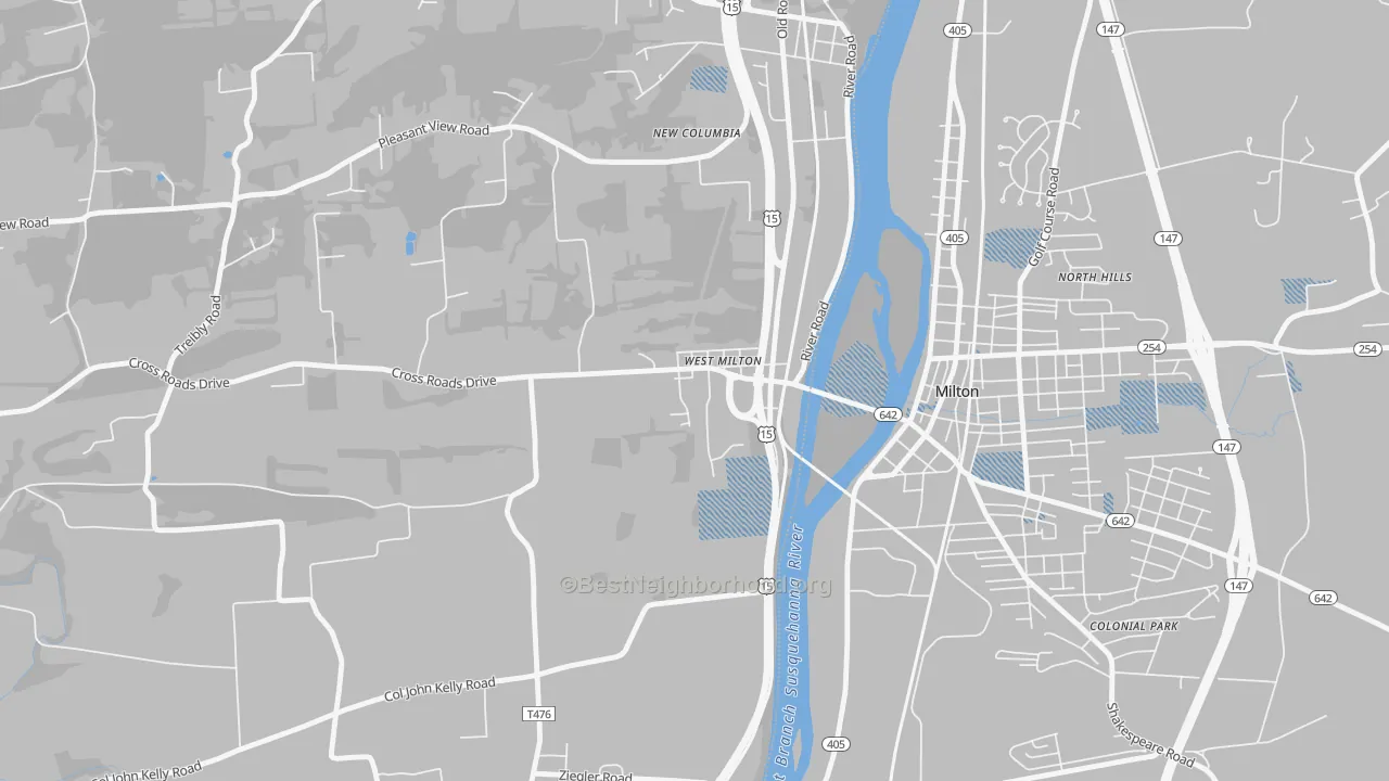 Transit Grade map of 17886, PA