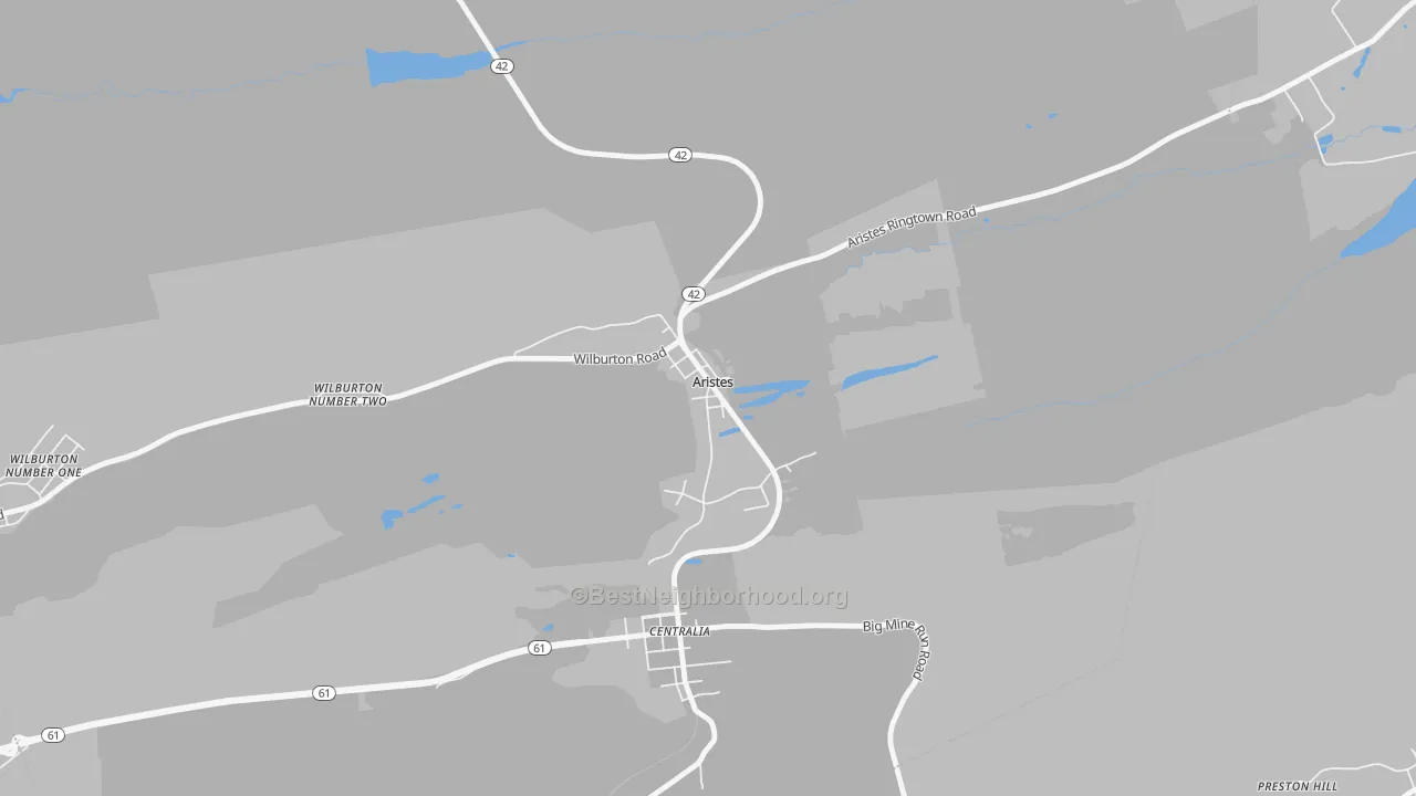 Transit Grade map of 17920, PA