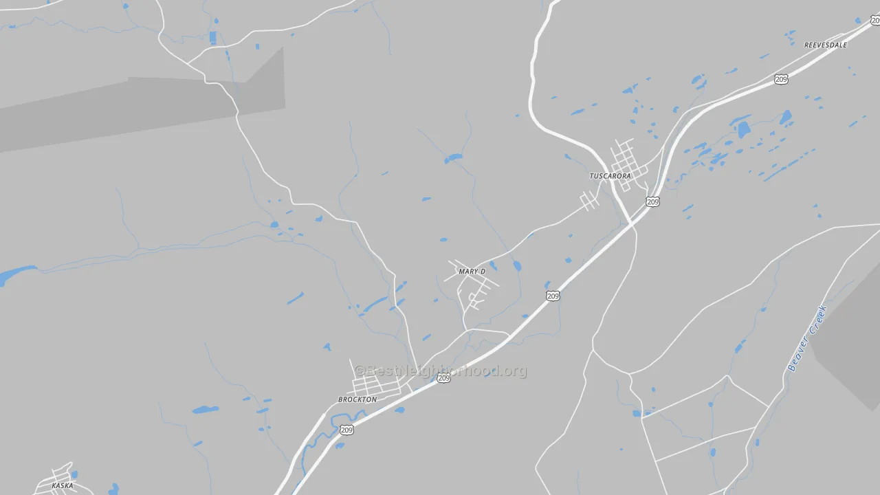 Transit Grade map of 17952, PA
