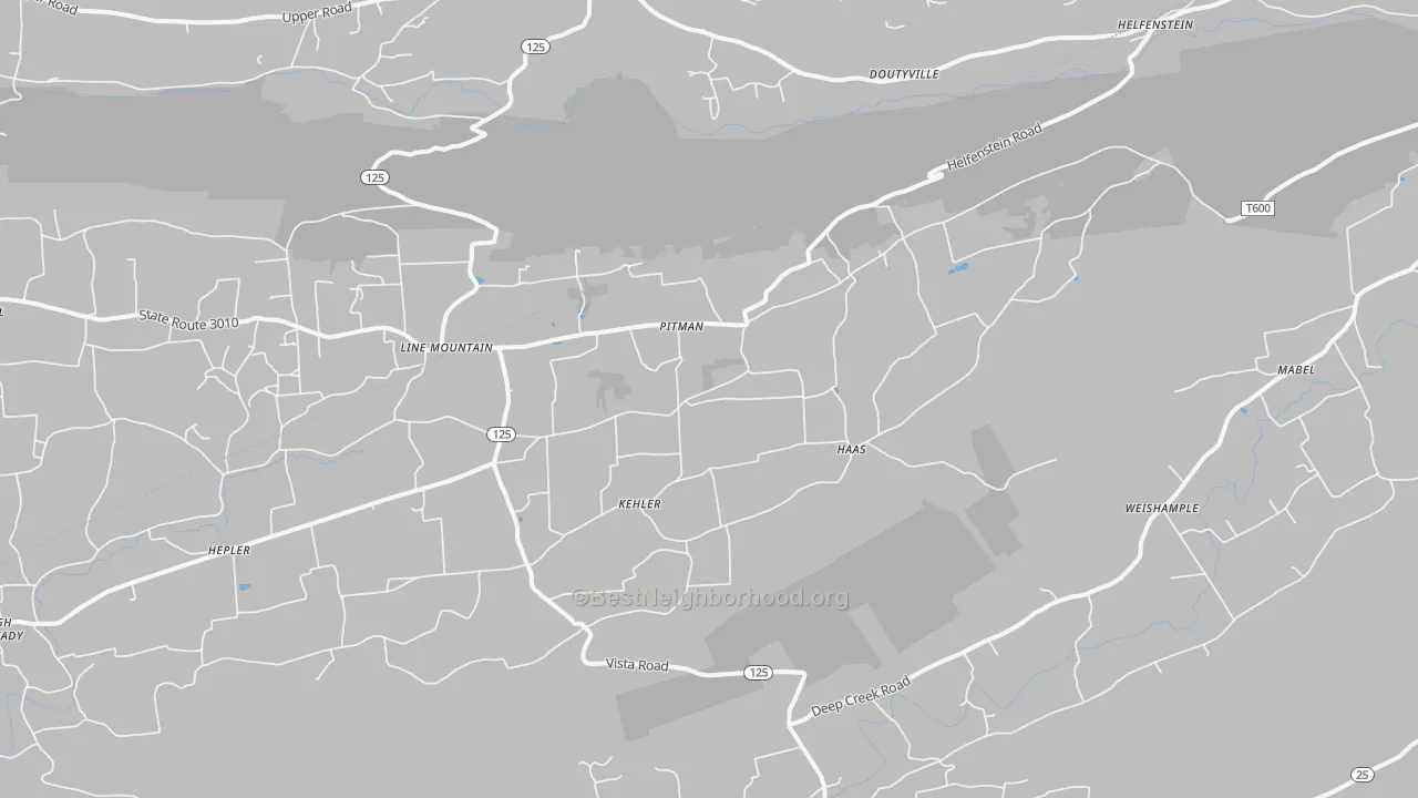 Transit Grade map of 17964, PA