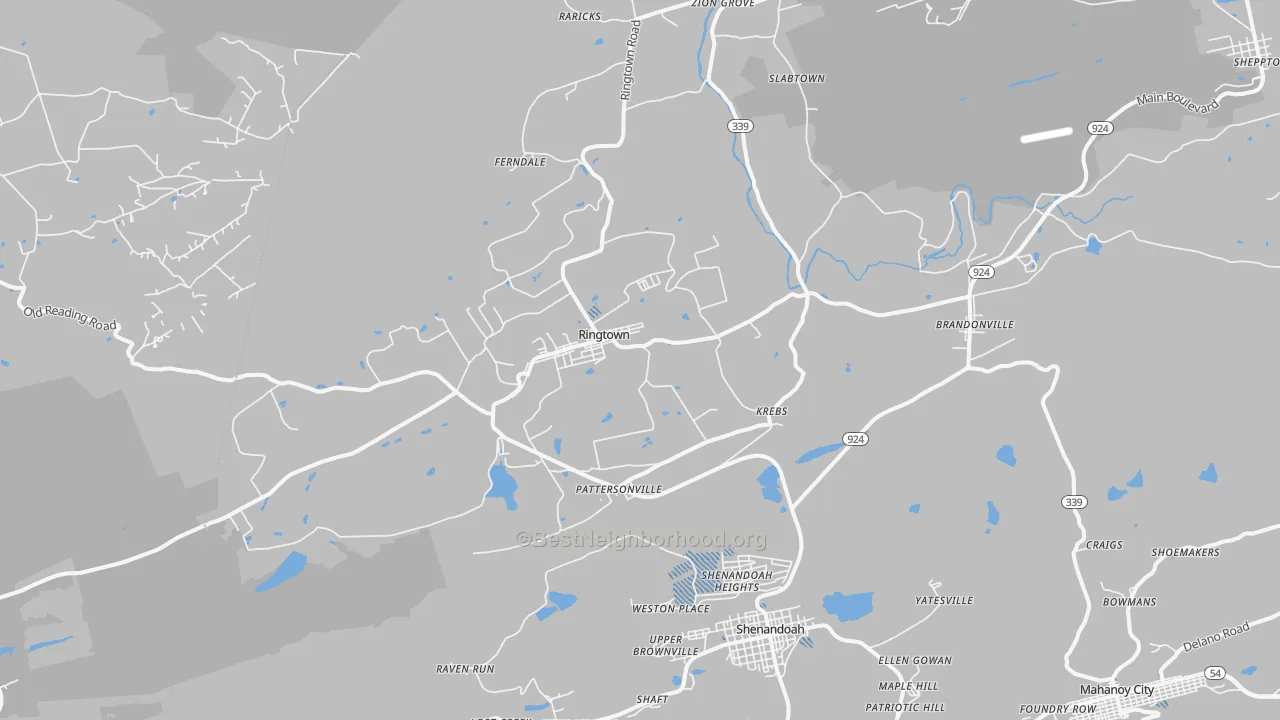 Transit Grade map of 17967, PA