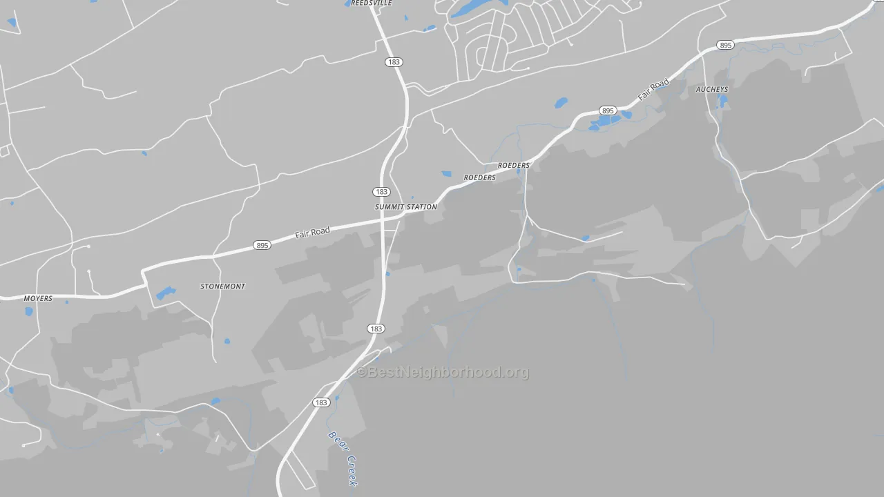 Transit Grade map of 17979, PA
