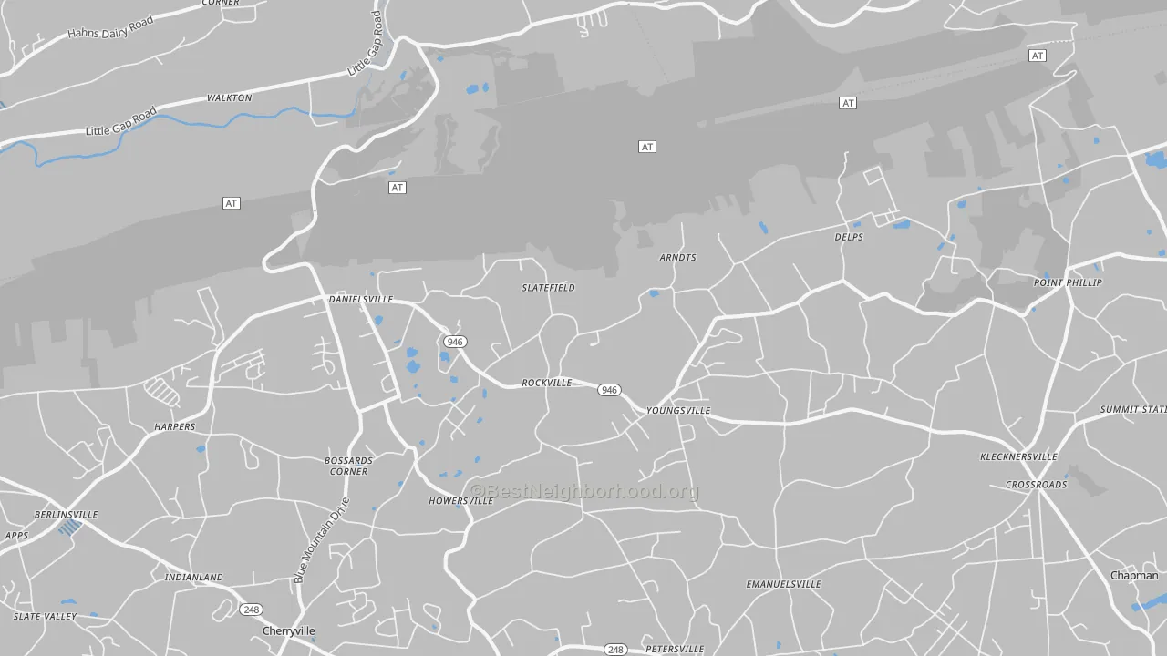 Transit Grade map of 18038, PA