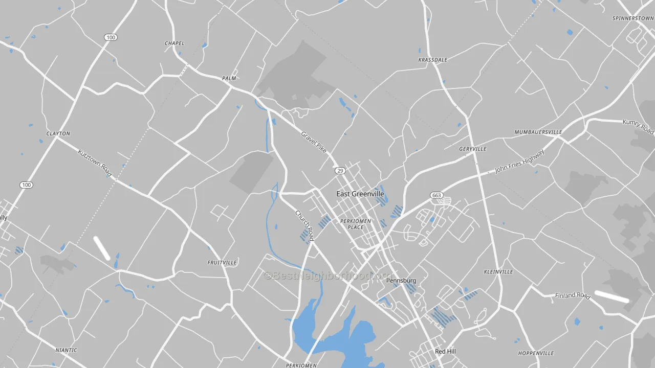 Transit Grade map of 18041, PA