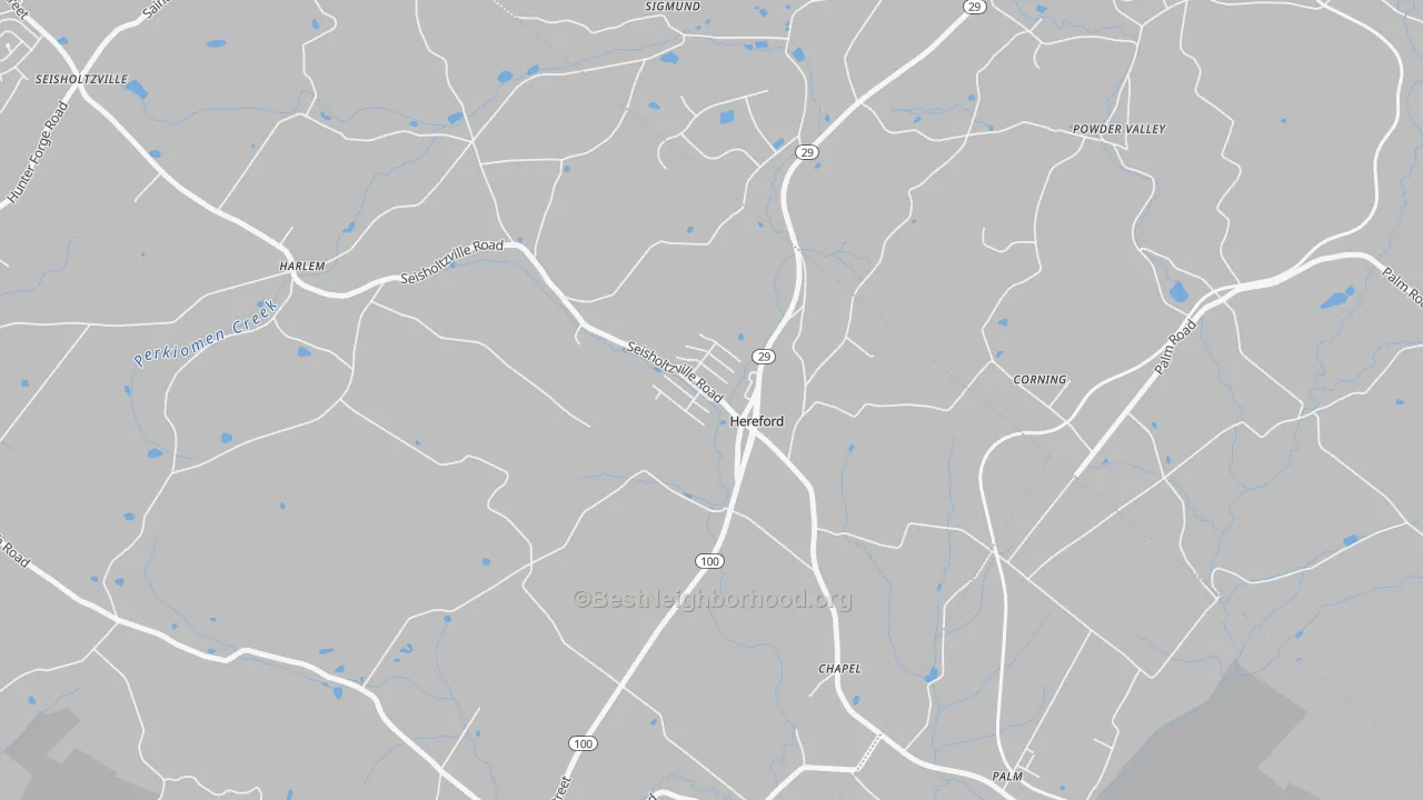 Transit Grade map of 18056, PA