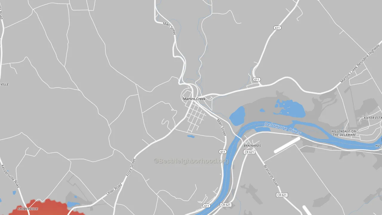 Transit Grade map of 18063, PA