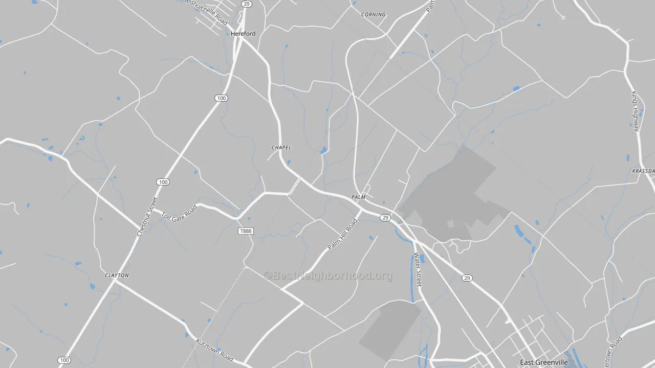 Transit Grade map of 18070, PA